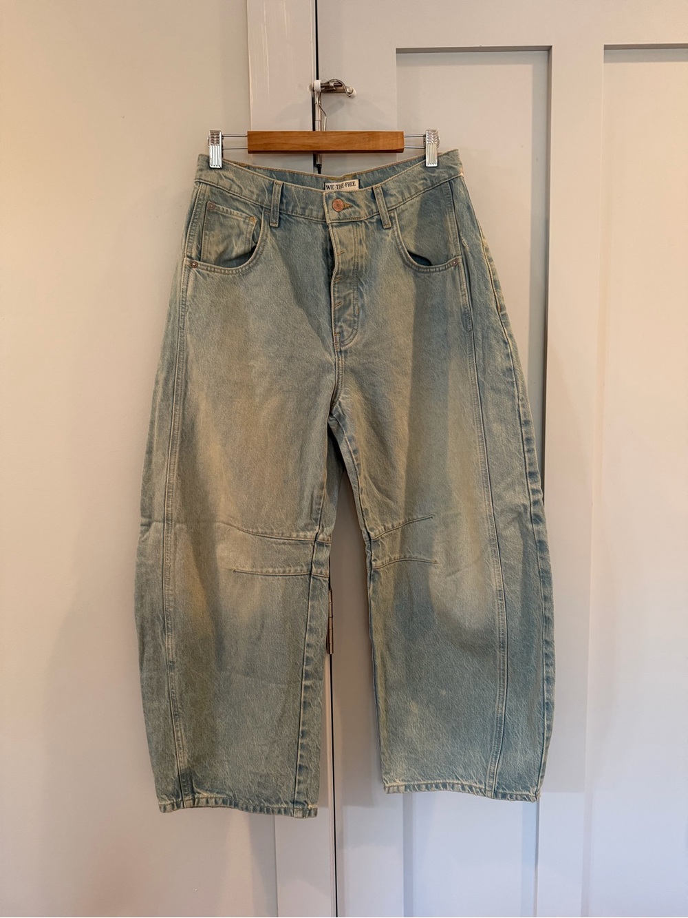 Free People Good Luck Barrel Jeans